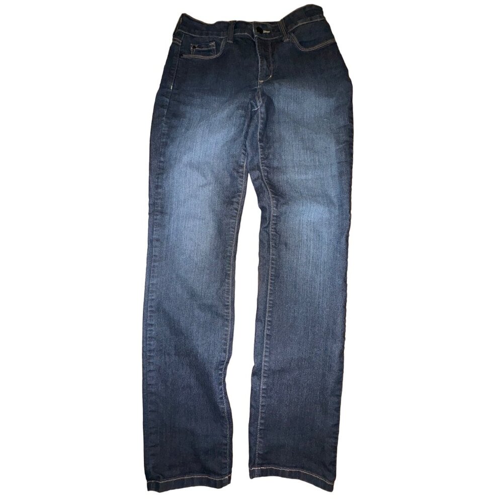 NYDJ Not Your Daughter's Women Dark Wash Distressed Premium Jean Leggings Size 4